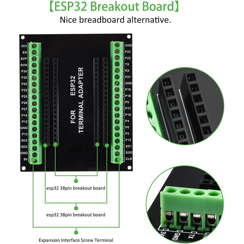 3 Stück 38PIN ESP32 Breakout B – Nodemcu 32S Bewertung und Preis
