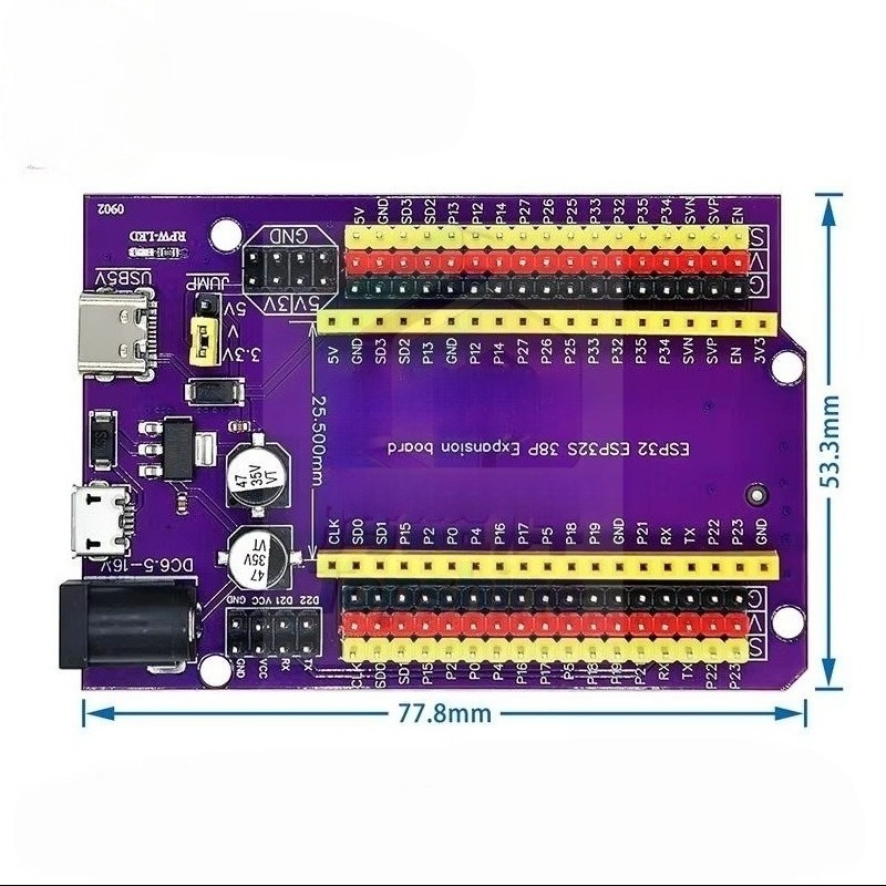 Für ESP32S 38-Pin Lila Erweite – Nodemcu 32S Bewertung und Preis